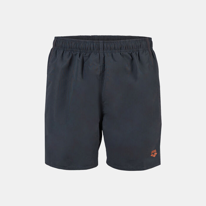 Arena Men's Fundamentals Boxer Swimming Shorts Grey Arena Men's Fundamentals Boxer Swimming Shorts Grey image number 0