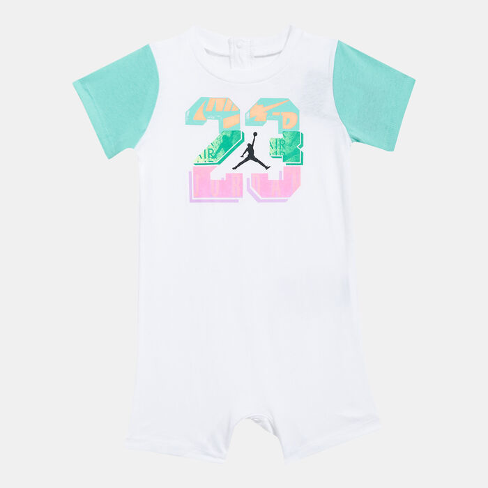 Jordan Kids' Geo Flight 23 Romper White Jordan Kids' Geo Flight 23 Romper White image number 0