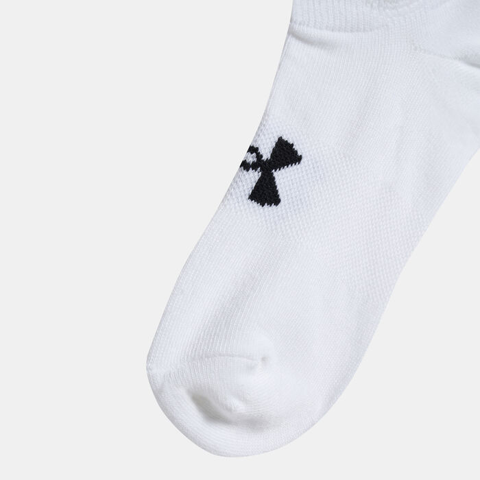 Under Armour UA Women's Essential No-Show Ankle Socks (6 Pack) White Under Armour UA Women's Essential No-Show Ankle Socks (6 Pack) White image number 1