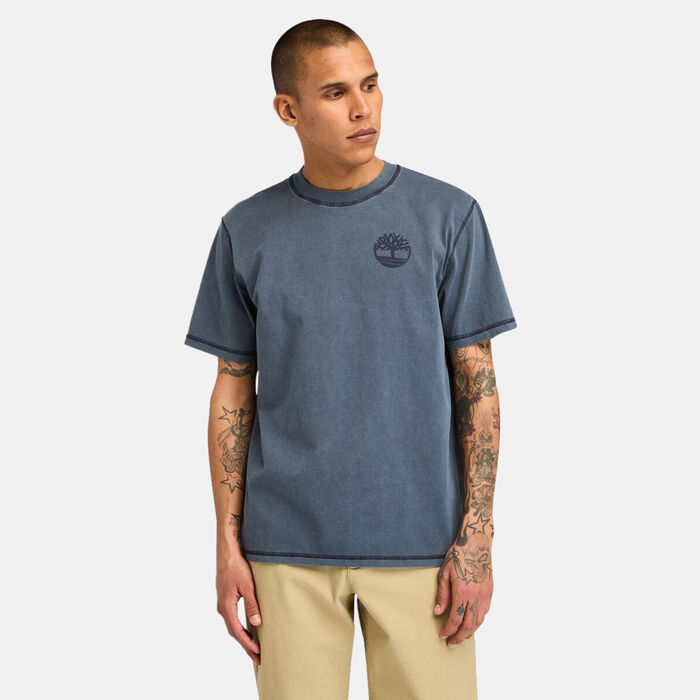 Timberland Men's Merrymack River Graphic T-Shirt Blue image number 0
