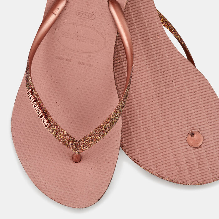 Havaianas Women's Slim Sparkle II Flip Flops Pink image number 2