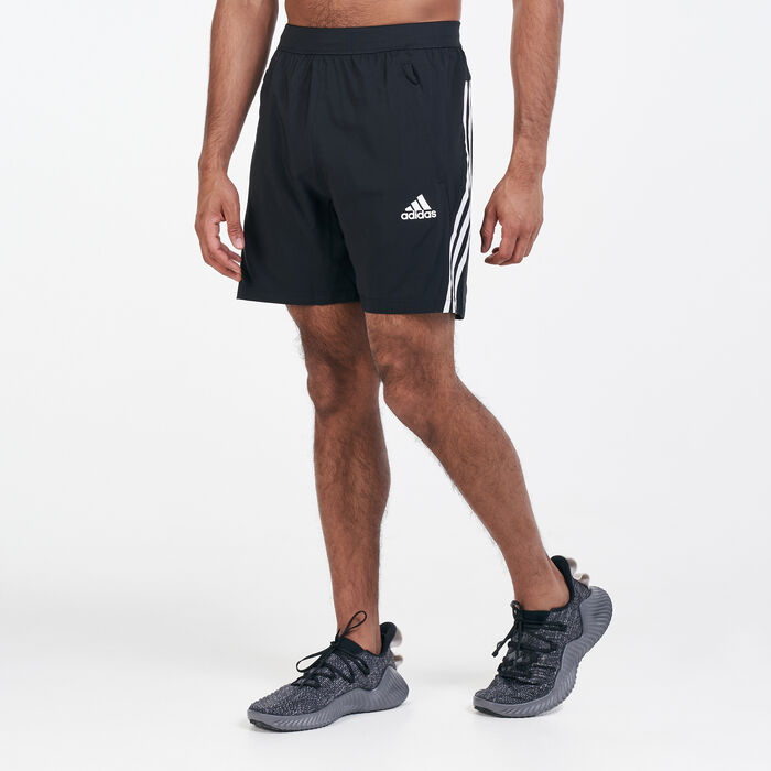 adidas Men's AEROREADY 3-Stripes 8-Inch Shorts Black adidas Men's AEROREADY 3-Stripes 8-Inch Shorts Black image number 0