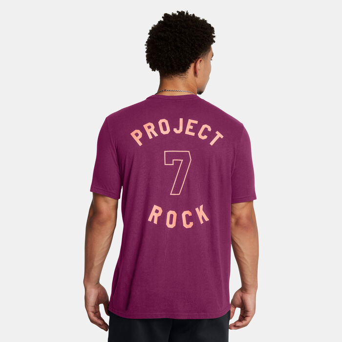 Under Armour Men's Project Rock Training T-Shirt Purple Under Armour Men's Project Rock Training T-Shirt Purple image number 1