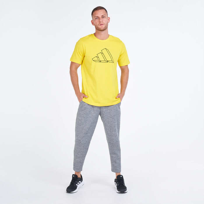 adidas Men's Sportswear Graphic T-Shirt yellow image number 2