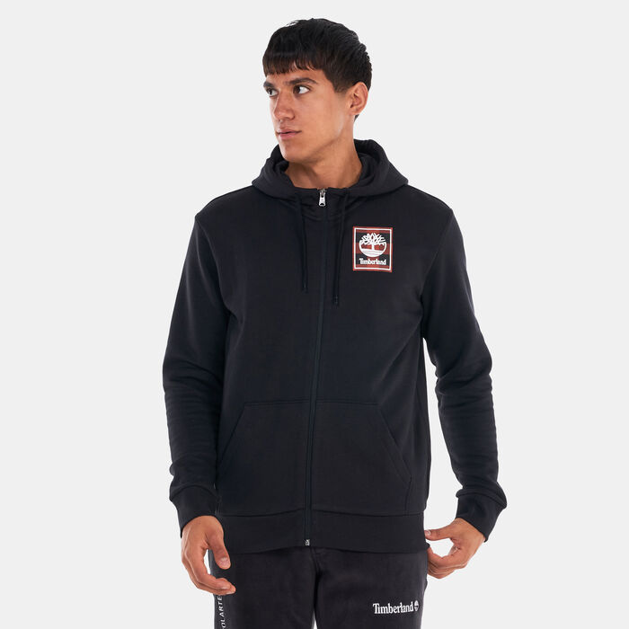 Timberland Men's Buffalo Plaid Full-Zip Hoodie Black Timberland Men's Buffalo Plaid Full-Zip Hoodie Black image number 0