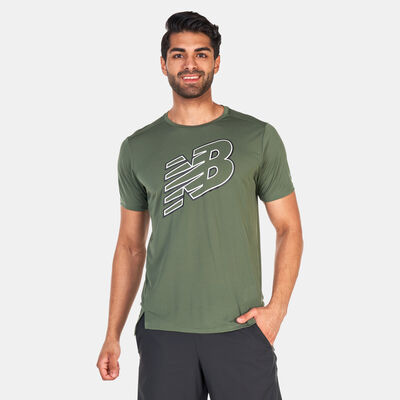 New Balance Men's Accelerate Graphic T-Shirt Green