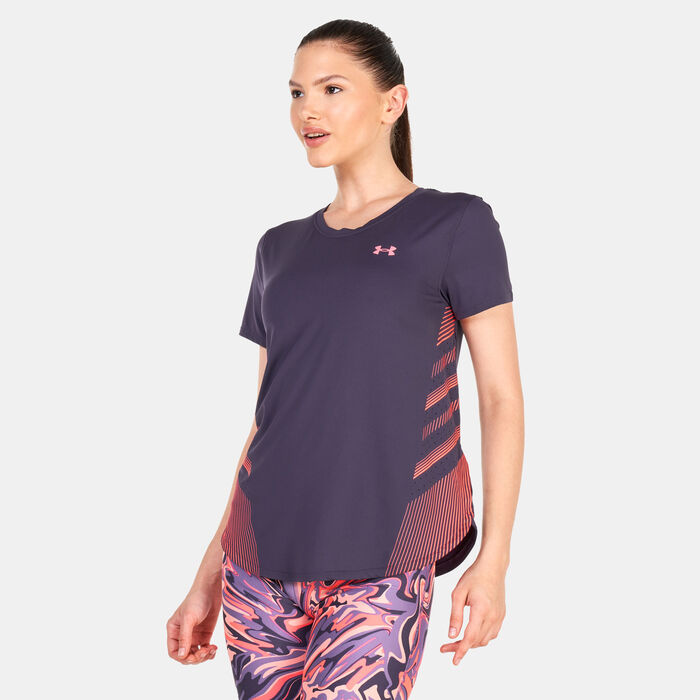 Under Armour Women's UA Iso-Chill Laser T-Shirt Purple Under Armour Women's UA Iso-Chill Laser T-Shirt Purple image number 0