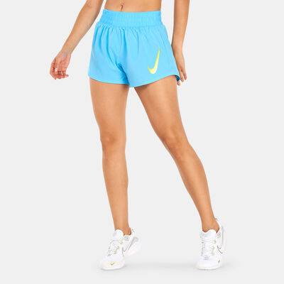 Nike Women's Swoosh Shorts Blue Nike Women's Swoosh Shorts Blue