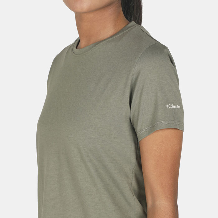 Columbia Women's Sun Trek Graphic T-Shirt Green Columbia Women's Sun Trek Graphic T-Shirt Green image number 3