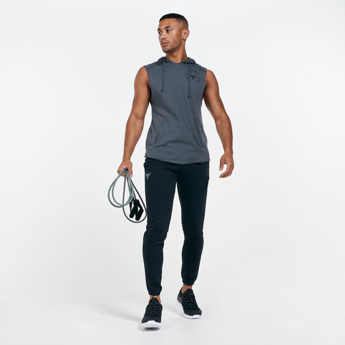 Under Armour Men's Project Rock Terry Snake Hoodie Grey image number 2