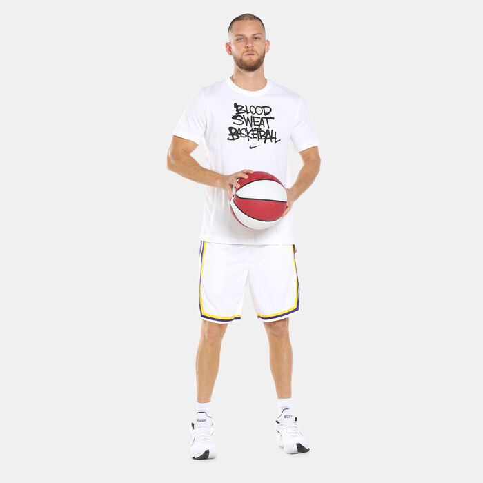 Nike Men's Dri-FIT Basketball T-Shirt White Nike Men's Dri-FIT Basketball T-Shirt White image number 2