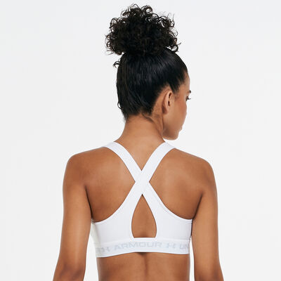 Under Armour Women's Armour Medium-Support Training Sports Bra White Under Armour Women's Armour Medium-Support Training Sports Bra White