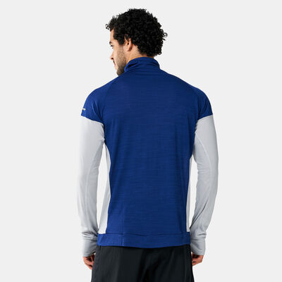 adidas Men's Turtle Graphic Block Long-Sleeve T-Shirt Blue