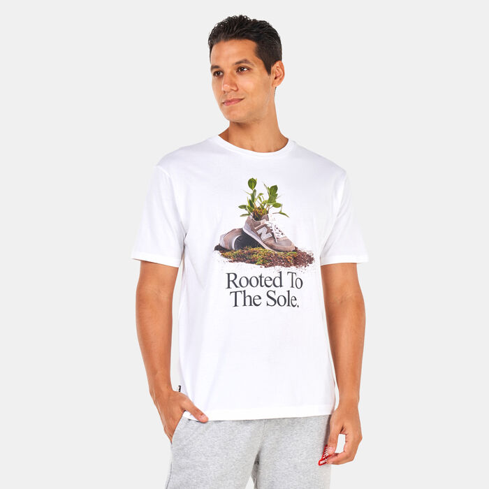New Balance Men's NB Athletics Legacies Rooted T-Shirt White New Balance Men's NB Athletics Legacies Rooted T-Shirt White image number 0