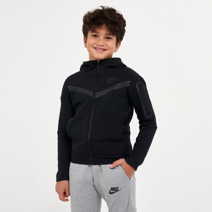 Nike Kids' Sportswear Tech Fleece Hoodie (Older Kids) Black Nike Kids' Sportswear Tech Fleece Hoodie (Older Kids) Black image number 0