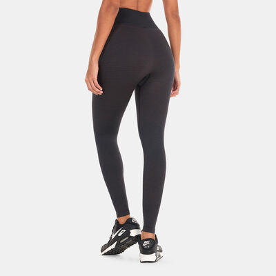SQUATWOLF Women's Infinity Stripe Seamless Leggings Black