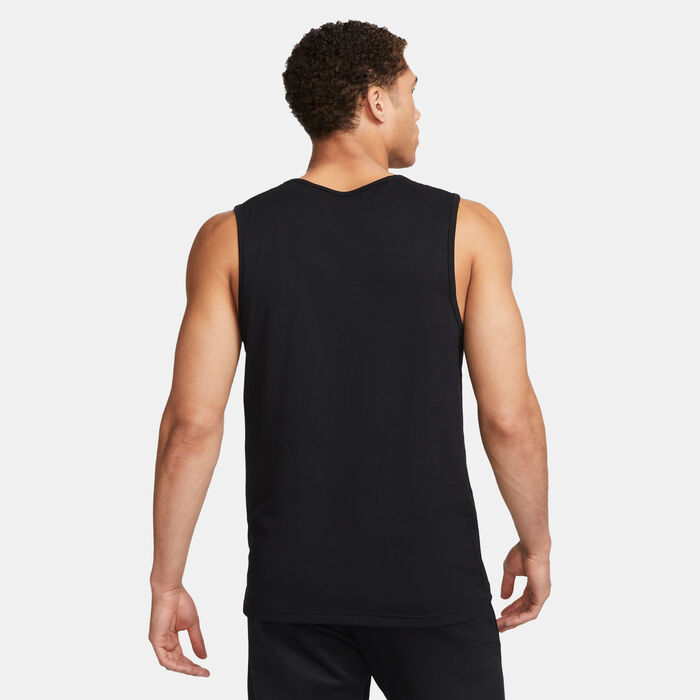Nike Men's Dri-FIT Hyverse Fitness Tank Top Black Nike Men's Dri-FIT Hyverse Fitness Tank Top Black image number 1
