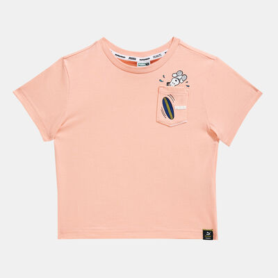 PUMA Kids' X PEANUTS T-Shirt Pink
