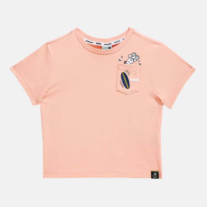 PUMA Kids' X PEANUTS T-Shirt Pink image number 0