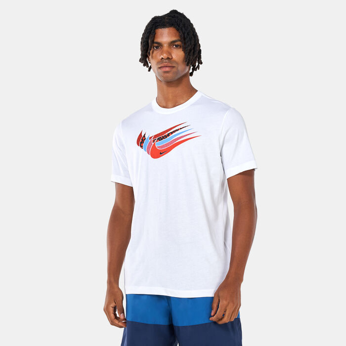 Nike Men's Sportswear Multi Swoosh T-Shirt White Nike Men's Sportswear Multi Swoosh T-Shirt White image number 0