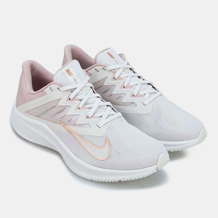 Nike Women's Quest 3 Shoe Grey image number 1