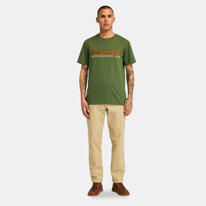 Timberland Men's Established 1973 Logo T-Shirt Green image number 2