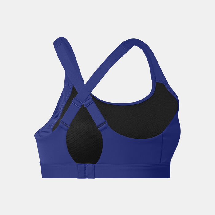 adidas Women's TLRDREACT High-Support Training Sports Bra Blue adidas Women's TLRDREACT High-Support Training Sports Bra Blue image number 1