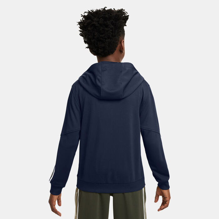 Nike Kids' Sportswear Club+ Full-Zip Hoodie (Older Kids) Blue Nike Kids' Sportswear Club+ Full-Zip Hoodie (Older Kids) Blue image number 1