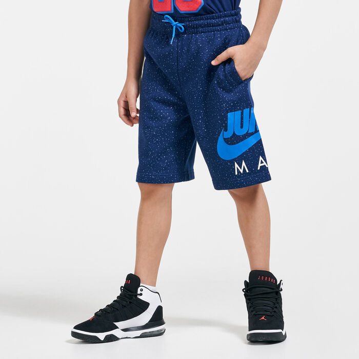 Jordan Kids' Jumpman Speckle Allover Print Shorts (Older Kids) Blue image number 0