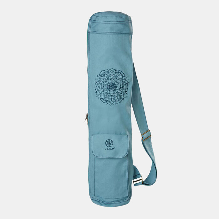 Gaiam Embroidered Niagara Yoga Mat Bag Blue Gaiam Embroidered Niagara Yoga Mat Bag Blue image number 0