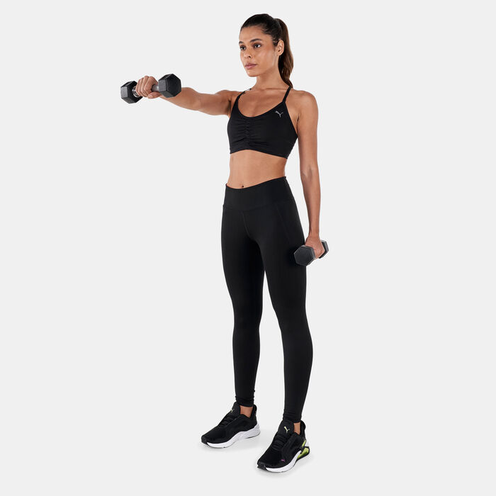 PUMA Women's Low Impact Studio Foundation Sports Bra Black PUMA Women's Low Impact Studio Foundation Sports Bra Black image number 2