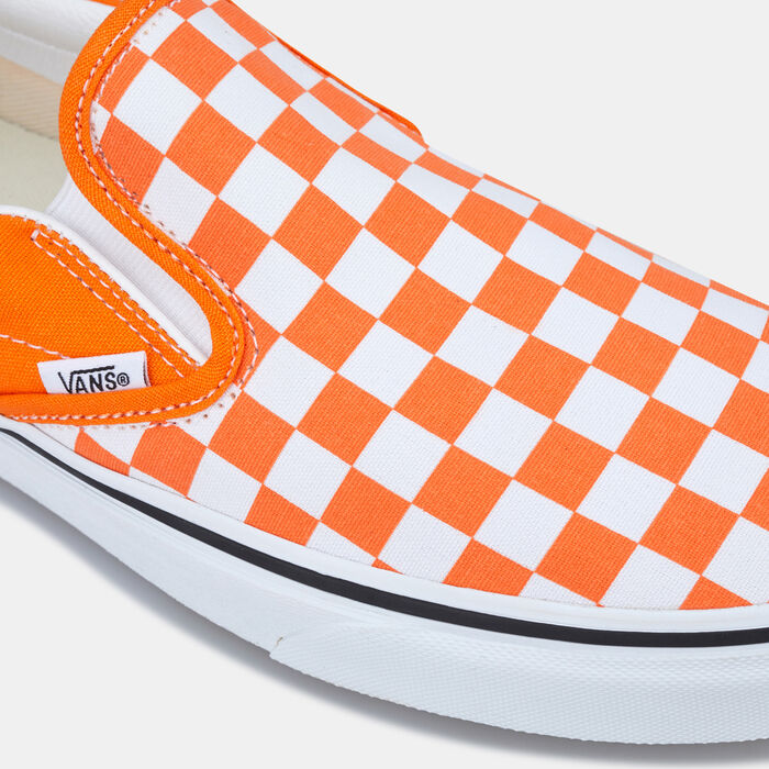 Vans Checkerboard Classic Slip-On Unisex Shoe Orange image number 4