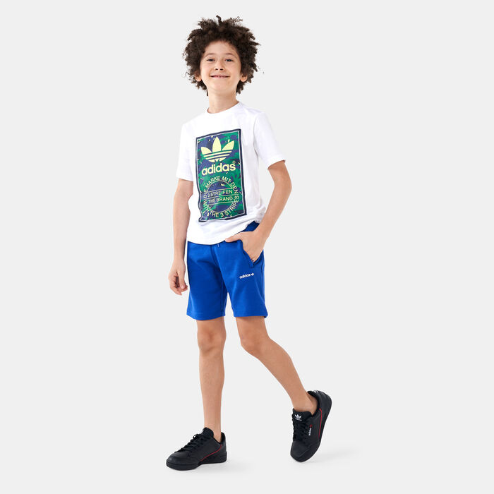 adidas Originals Kids' Adicolor Shorts Blue adidas Originals Kids' Adicolor Shorts Blue image number 2
