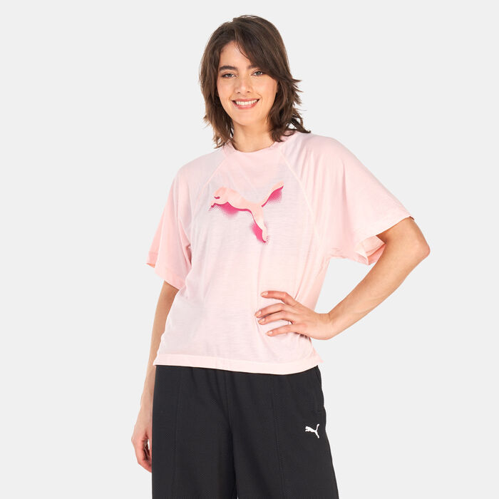PUMA Women's Modern Sports Oversized T-Shirt Pink PUMA Women's Modern Sports Oversized T-Shirt Pink image number 0