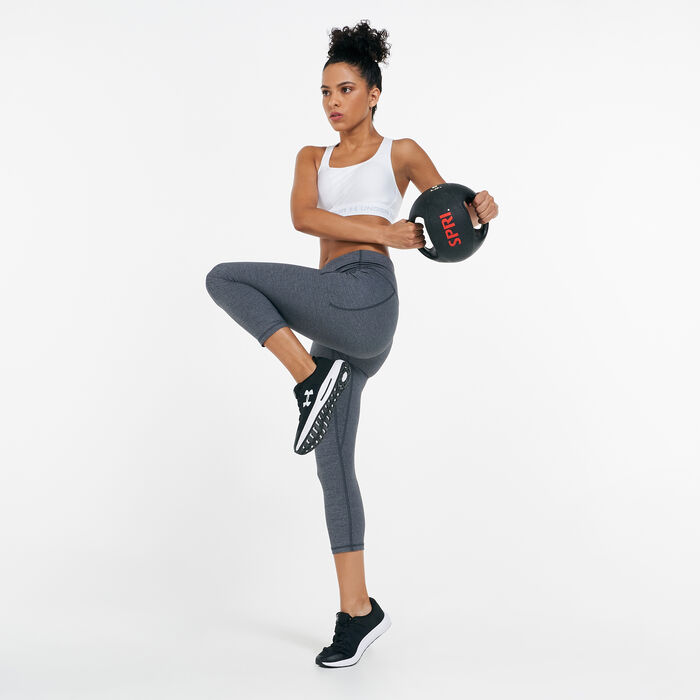 Under Armour Women's UA Meridian Heather Cropped Leggings Black image number 2