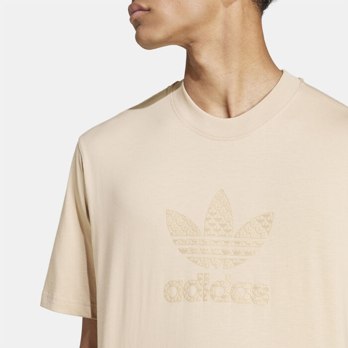 adidas Originals Men's Mono T-Shirt Beige adidas Originals Men's Mono T-Shirt Beige image number 3