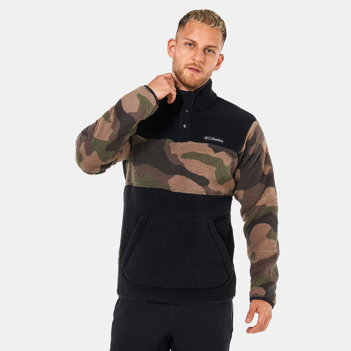 Columbia Men's Rugged Ridge™ Sherpa Half Snap Pullover Jacket Black image number 0