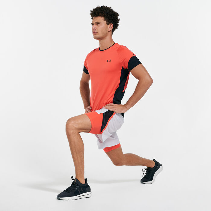 Under Armour Men's UA RUSH™ HeatGear® 2.0 T-Shirt Red image number 2