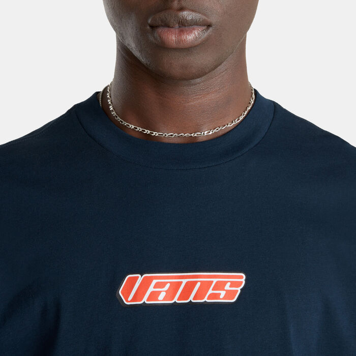 Vans Men's Retro V T-Shirt Blue image number 3