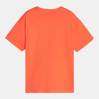 PUMA Kids' POWER Colorblock T-Shirt Orange