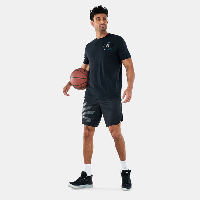 Under Armour Men's Curry Hoop T-Shirt Black Under Armour Men's Curry Hoop T-Shirt Black image number 2