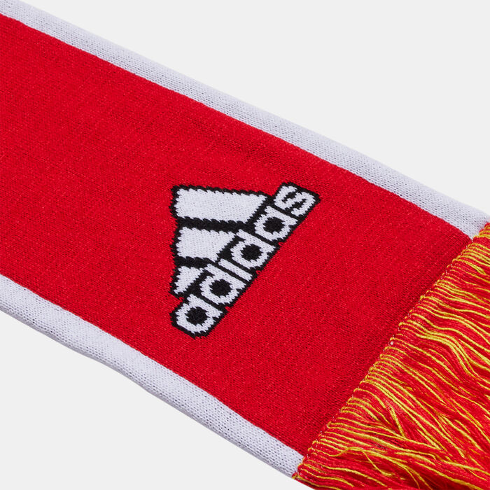 adidas Men's Manchester United Scarf Red adidas Men's Manchester United Scarf Red image number 1