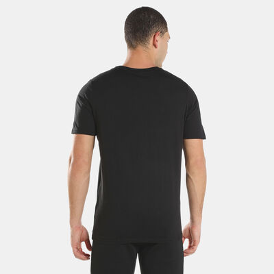 PUMA Men's Classics Metallic Logo Tee Black