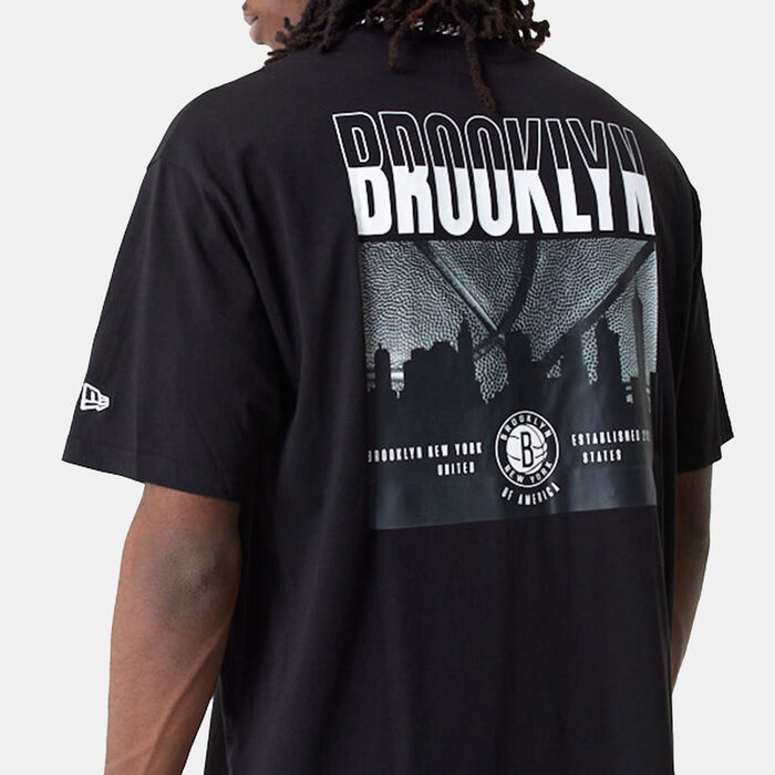 New Era Men's Brooklyn Nets NBA City Graphic T-Shirt Black New Era Men's Brooklyn Nets NBA City Graphic T-Shirt Black image number 2