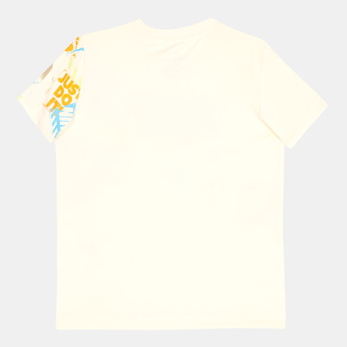 Nike Kids' Block Stamp T-Shirt (Younger Kids) Beige Nike Kids' Block Stamp T-Shirt (Younger Kids) Beige image number 1