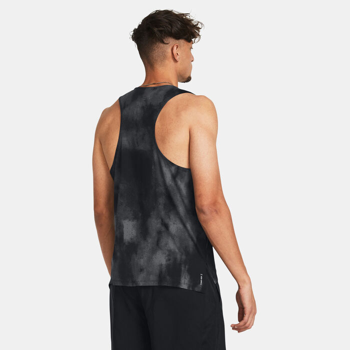 Under Armour Men's Launch Elite Printed Tank Top Black image number 1