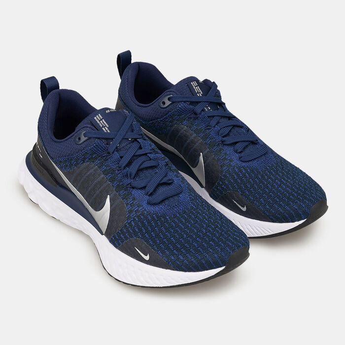 Nike Men's React Infinity 3 Road Running Shoe Blue image number 2