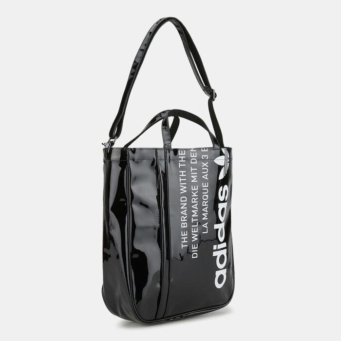 adidas Vintage Airliner Shopper Luxe Tote Bag Black adidas Vintage Airliner Shopper Luxe Tote Bag Black image number 2