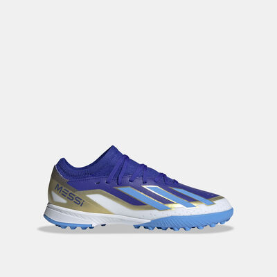 adidas Kids' X Crazyfast Messi League Turf Ground Football Shoes Blue adidas Kids' X Crazyfast Messi League Turf Ground Football Shoes Blue