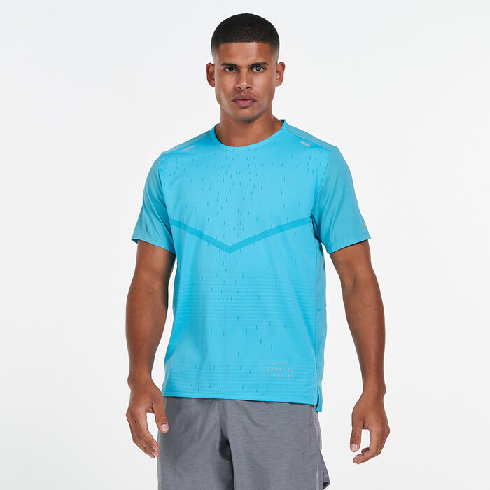 Nike Men's Run Division Rise 365 T-Shirt Blue Nike Men's Run Division Rise 365 T-Shirt Blue image number 0